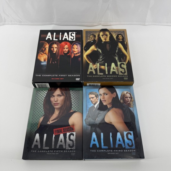 Other - Alias DVD TV Series Seasons 1 2 3 5 Jennifer Garner Spy Drama Multi-Color Lot